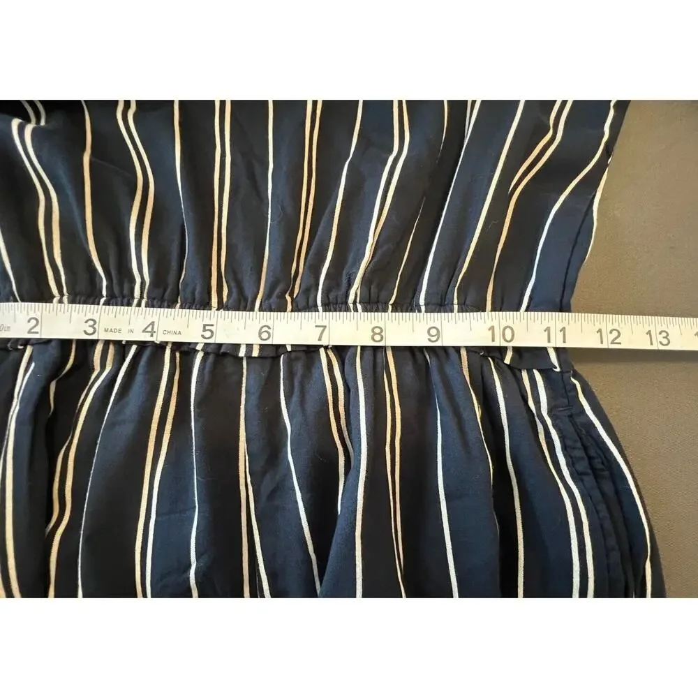 Abercrombie Kids Stripe Blue Shorts Romper Long Sleeve Girls 13/14 Excellent - Picture 6 of 8